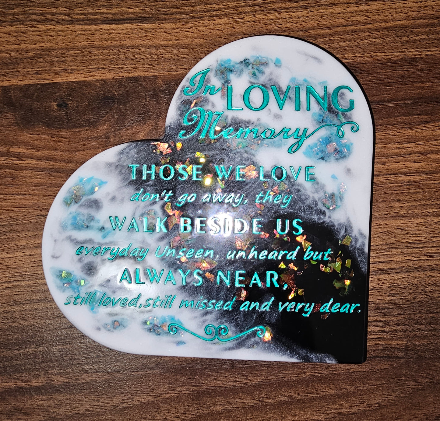 In Loving Memory Memorial Heart Keepsake – CustomizedSympathy Gift