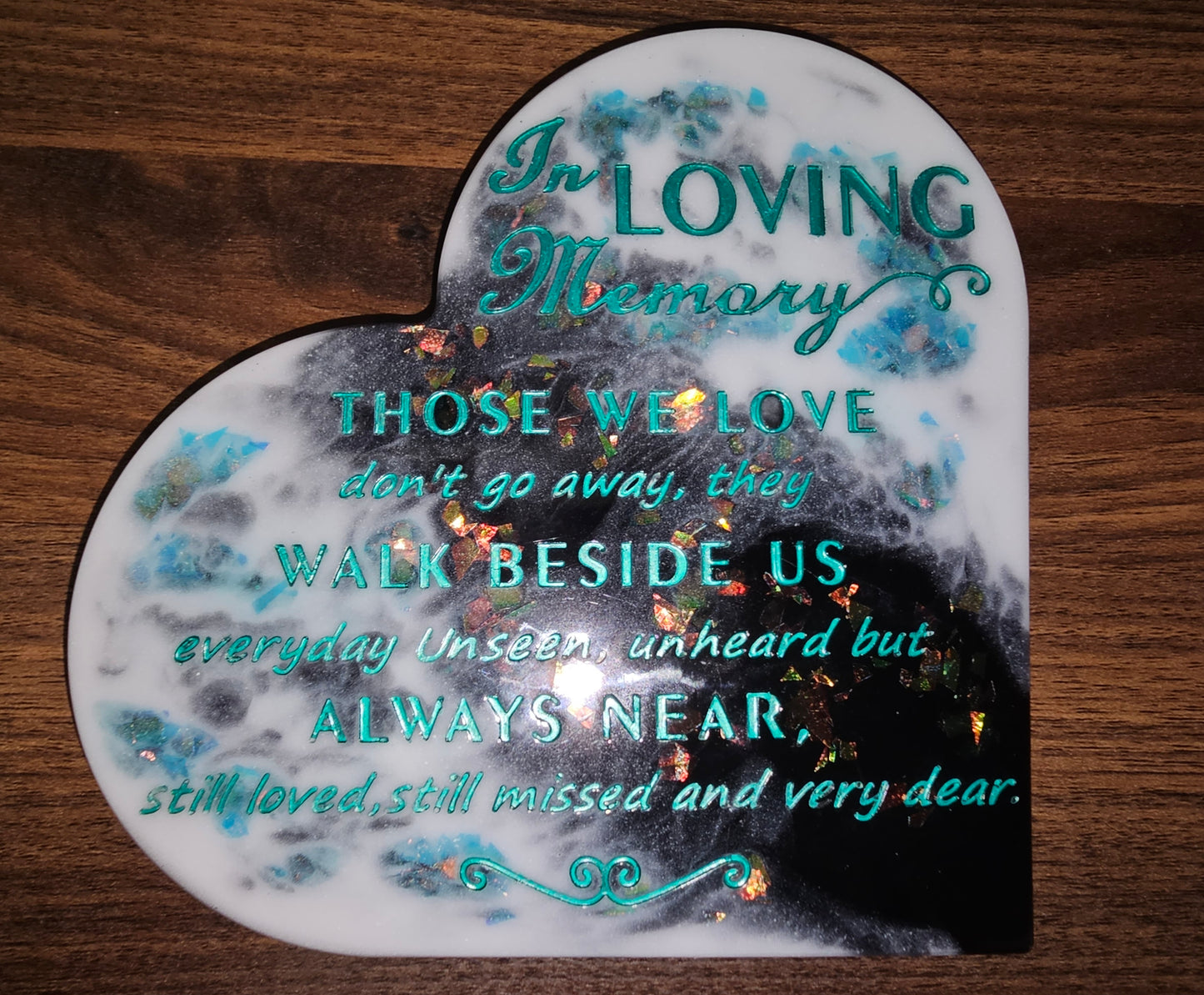In Loving Memory Memorial Heart Keepsake – CustomizedSympathy Gift